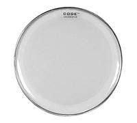 CODE DRUMHEADS Piel de tom de golpeo o resonancia, serie GENERATOR, transparente, doble pliegue, 14" (GENCL14)