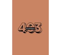 Code Error Blank Notebook: Forbidden (403): A Minimalist Blank Notebook for Developers and Creatives