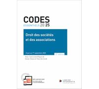 Code essentiel - Droit des sociétés et des associations 2025 - À jour au 1er septembre 2025