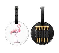 Code Flamingo - Bolsa de almacenamiento para camisetas de golf con estampado negro, diseño portátil, fácil de organizar