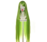 Code Geass C.c Cc Empress Wig Cosplay Costume 80cm Green Long Straight heat-resistant Fiber Hair Peruca Anime Wigs