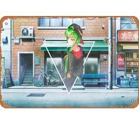 Code Geass, C C (Code Geass) - Póster de anime para decoración de pared del hogar, letrero de metal retro, 20 x 30 cm