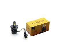 CODE H4 LED Bombillas Faros Delanteros con Efecto Similar al xenón, 12000LM Bombilla de Faro para Coches, 37W LED 12V, 6000K, Kit de conversión halógena (2und).