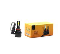 CODE H8 H9 H11 LED Bombillas Faros Delanteros con Efecto Similar al xenón, 12000LM Bombilla de Faro para Coches, 37W LED 12V, 6000K, Kit de conversión halógena (2und)