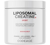 Codeage Monohidrato De Creatina Liposomal En Polvo, 3000 Mg Por Porción, Sin Sabor, 60 Porciones, Suplemento Para Antes Y Después Del Entrenamiento, Suministro Para 2 Meses