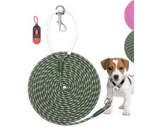 Codepets Correa de entrenamiento de nailon ligera de 6 pies x 1/4 pulgadas, color verde con cómodo mango de silicona, altamente reflectante, sin enredos, para perros, gatos, exteriores, caminar,