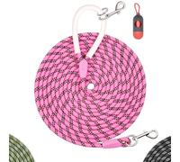 Codepets Correa de nailon para perro de 6 pies, 10 pies, 20 pies, 30 pies de diámetro, 2/5 pulgadas de diámetro con cómodo mango de silicona, altamente reflectante, sin enredos, para perros medianos y