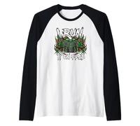 Coder Devops I Run It On Prod Hacker Skull Camiseta Manga Raglan