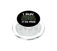 Coder Devops I Run It On Prod Hacker Skull PopSockets PopGrip para MagSafe