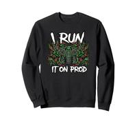 Coder Devops I Run It On Prod Hacker Skull Sudadera
