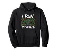 Coder Devops I Run It On Prod Hacker Skull Sudadera con Capucha