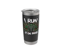 Coder DevOps I Run It On Prod Hacker Skull Vaso térmico de acero inoxidable de doble pared