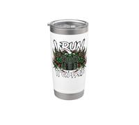 Coder DevOps I Run It On Prod Hacker Skull Vaso térmico de acero inoxidable de doble pared