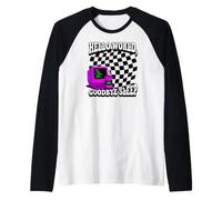 Coder Hello World Goodbye Sleep Computer Science Retro Camiseta Manga Raglan