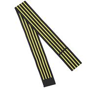 Codera Deportiva para Aliviar el Dolor Vendaje de Compresión Ajustable para una Recuperación Rápida de Lesiones para Atletas y Entusiastas del Fitness Nylon 43.7x3.1in (Rayas Negras y