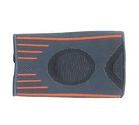 Codera Deportiva Soporte de Compresión Elástico Engrosado para Levantamiento de Pesas y Tenis Gris Naranja 1 Unidad (M)