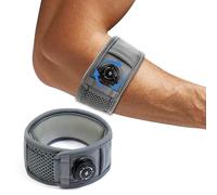 Codera Epicondilitis Hombre Mujer, Codera Tendinitis Codo de Tenista y Golfista, Banda/Cincha Epicondilitis Ajustable para Dolor de Codo, Brazalete Epicondilitis para Padel y Coderas Gym, S