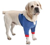 Codera para perros - Manguito de recuperación ajustable para la pierna delantera, protección antifugas de algodón suave, apoyo articular transpirable para callos e higromas, seguro