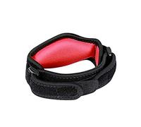 Codera, soporte para codo de golf/tenis con almohadillas de compresión para aliviar el dolor, ajustable, unisex, perfecto para epicondilitis y tendinitis (rojo)