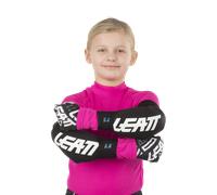 Leatt 3DF 5.0 Protectores de codo Roller de motocross para niños, negro-blanco, tamaño L XL