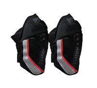 Coderas reflectantes Rodilleras para ciclismo Protección de rodilla para motocicletas, rodilleras de Motocross, rodillera, protección reflectante anticaída para Moto(Black+Red)