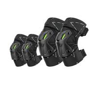Coderas reflectantes Rodilleras para ciclismo Rodilleras protectoras de codo para ciclismo, equipo de protección EVA para moto, esquí, patinaje, monopatín, carreras, protectores de seguridad(Star Blac