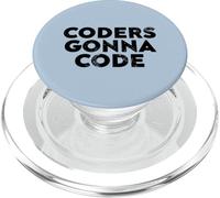 Coders Gonna Code Design for Developers And Programmers PopSockets PopGrip para MagSafe