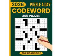 Codeword A Day 2026 Puzzle Book: 365 Daily Codeword Puzzles for Adults with Solutions