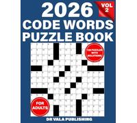 Codewords Puzzle Book for Adults 2026: Large Print 120 Puzzles with Solutions,Vol 2. (Codeword Game)