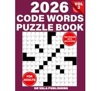 Codewords Puzzle Book for Adults 2026: Large Print 120 Puzzles with Solutions,Vol 3. (Codeword Game)