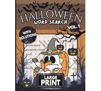 Codex Puzzles - Spooky Halloween Word Search for Adults, Teens, and Seniors, Large Print Volume 1: 500 Words, Fun & Creepy Word Puzzle Book of Haunted ... Challenges, and Seasonal Brain-Boosting Fun