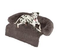 Codi Cama para perros para sofá, camas calmantes para mascotas grandes, tapete de felpa esponjosa para gatos, tapete antiansiedad para mascotas con funda extraíble lavable, para sofá, color marrón