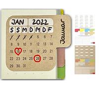 codiarts. 56 pegatinas de índice Bullet Journal Sticker Tabs autoadhesivas Calendarios Pegatinas Register Bullet Journal Accesorios Planer Cuaderno Escuela Diario Oficina Scrap Book Washi Journaling