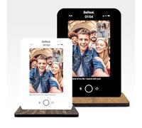 codiarts. Cuadro de cristal acrílico, regalo fotográfico personalizado, formato A4/A5 con su propia imagen y texto en el diseño BeReal, el regalo fotográfico para él y ella, mujeres y hombres (BeReal)