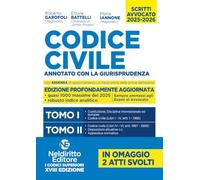 Codice Civile annotato con la giurisprudenza per l'Esame di avvocato 2025-2026 in 2 tomi