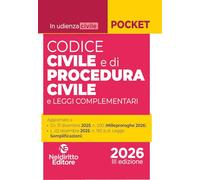 Codice civile e di procedura civile 2026 (per udienza)