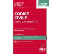 Codice civile e leggi complementari pocket 2026. Con aggiornamento codice online (Le leggi in tasca)