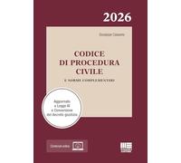 Codice di Procedura Civile 2026 e norme complementari. Aggiornato a Legge AI e Conversione del decreto giustizia. Con espansione online (I codici Maggioli)