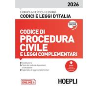 Codice di procedura civile e leggi complementari 2026