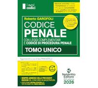 Codice penale e di procedura penale 2026 normativo per il concorso in magistratura aggiornato al D.L. Sicurezza (I nuovi codici)