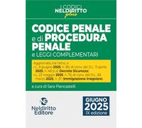 Codice penale e di procedura penale Plus aggiornato alla L. 9 giugno 2025, n. 80, di conv. del D.l. 11 aprile 2025, n. 48 c.d. Decreto Sicurezza (I codici Neldiritto plus)