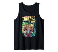 Codicia Retro Horror Comic Peón Cadenas Dinero Sin Precio Camiseta sin Mangas