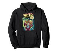 Codicia Retro Horror Comic Peón Cadenas Dinero Sin Precio Sudadera con Capucha