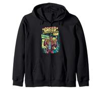 Codicia Retro Horror Comic Peón Cadenas Dinero Sin Precio Sudadera con Capucha
