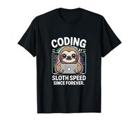 Codificación a Velocidad de Perezoso Desde Siempre Programador Camiseta