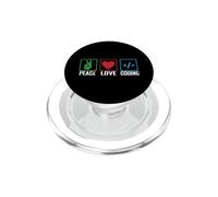 Codificación de Amor de Paz PopSockets PopGrip para MagSafe