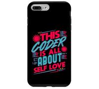 Codificación de Amor Propio Programador de afirmación Positiva Cita Geek Carcasa para iPhone 7 Plus/8 Plus