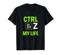 Codificación Divertida Ctrl Z My Life Camiseta