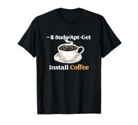 Codificación Sistema operativo Linux Sudo Apt-Get Install Café Camiseta