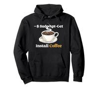 Codificación Sistema operativo Linux Sudo Apt-Get Install Café Sudadera con Capucha